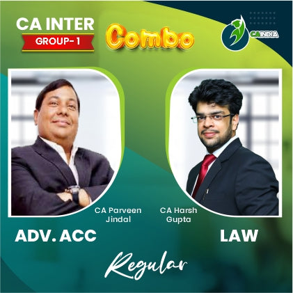 CA Inter G1 Advance Accounts by CA Praveen Jindal and Law by CA Harsh Gupta