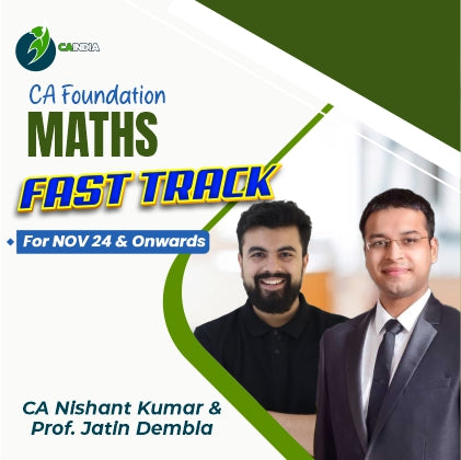 CA Foundation Fasttrack Maths by CA Nishant Kumar and Prof. Jatin Demb ...